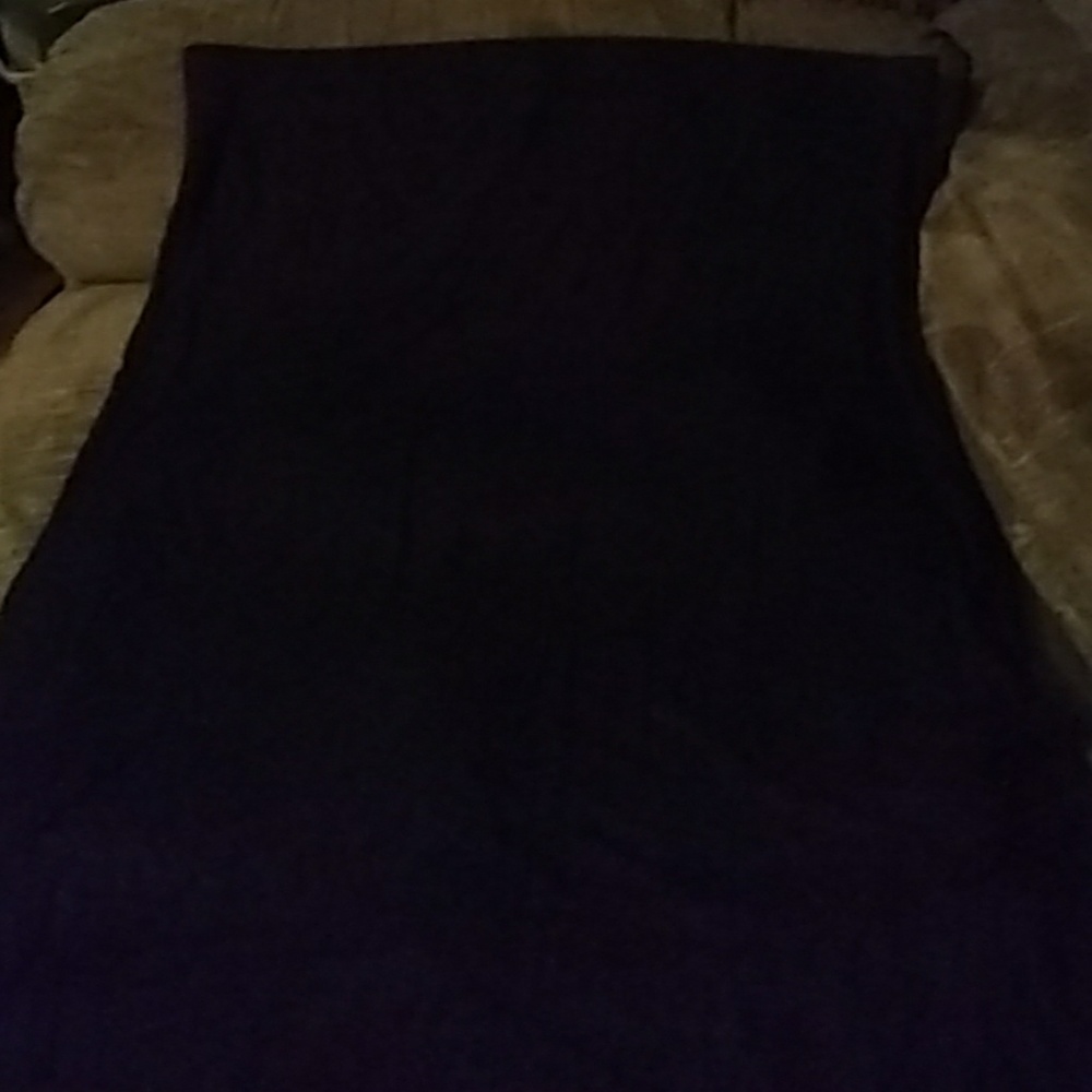 Ladies ANA XL Long Black Skirt w/side slits